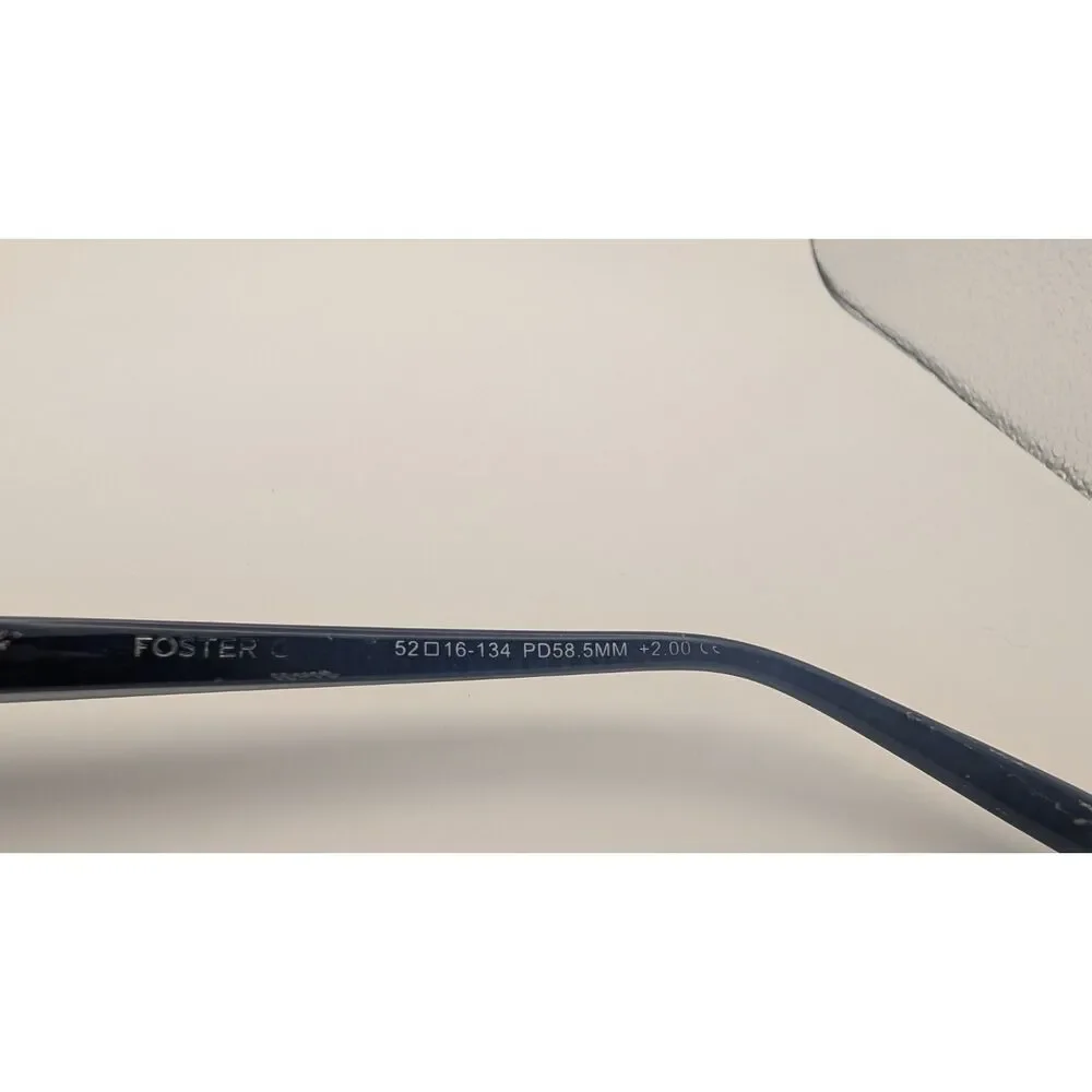 Foster Grant Blue Reading Glasses 52 16-134 +2.00
